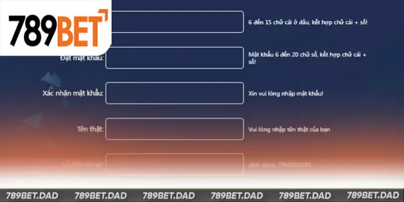 Hướng dẫn cách thiết lập tài khoản cá cược tại 789Bet